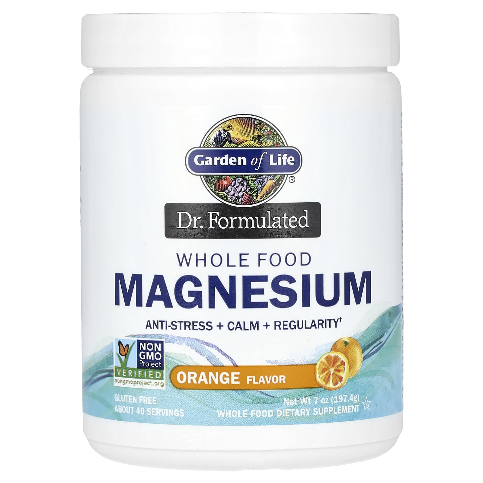 

Garden of Life, Doctor Manufacturing, Whole Foods Magnesium, Orange, 7 oz (197.4 g)