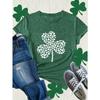 Shamrock Women's Tee - St. Patrick's Day Graphic, Casual Green Top