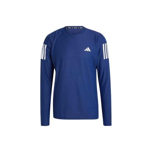 adidas Casual Crew Neck Long-Sleeve Running T-Shirt for Men, Dark Blue XS темно-синий