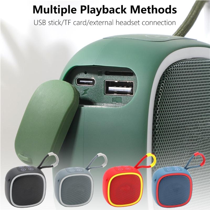 Outdoor Portable Bluetooth-compatible Speakers Wireless Speakers Bass Stereo Sound Speakers for Home Cycling Outdoor