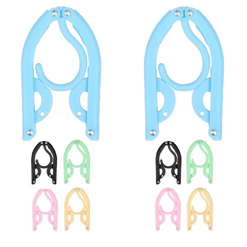 5/10pcs Portable Folding Travel Clothes Hangers Collapsible Hangers Hangers for Suitcases Closet Organization Foldable Hanger