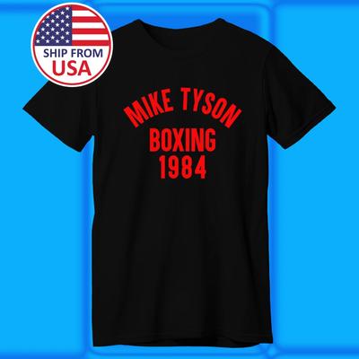 Mike Tyson Pugilato 1984 Uomo Nero Taglia S-5XL