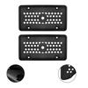 2 Pcs Silicone Stars Honeycomb Drainage Holes Black Standard License Plate Frames 4 Screw Holes Custom Black Matte License Plate Covers Frames 6
