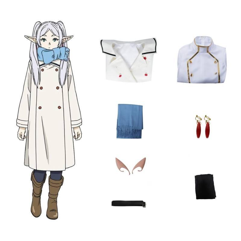 Elegant Polyester Anime Cosplay Costume For Frieren Characters All Sizes Available