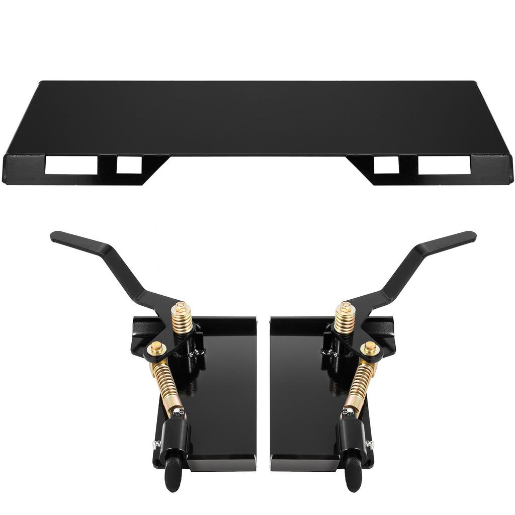 VEVOR Skid Steer Attachment 3/8in Skid Steer Quick Attach Plate 85LBS Skidsteer Attachment 18.5\" Height Quick Attach Skid Steer Attachments for