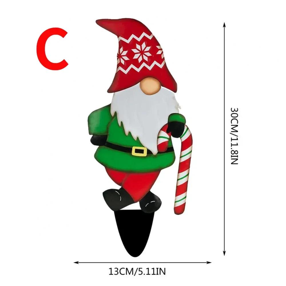 

Christmas Decoration Santa Claus Snowman Tree Courtyard Plugin Christmas Decor For Garden Backyard Outdoor Home Decoration