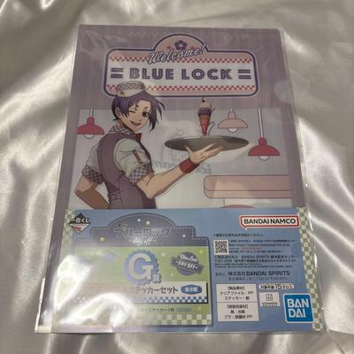 Brand Unopened. Blue Lock Rei Ousaka Ichiban Kuji Clear File Sticker Set.