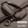 Funda de piel para llave de coche a distancia, carcasa para BYD Tang EV600 Han EV Yuan ATTO 3 Song PLUS Pro MAX DMI Qin, accesorios para llavero