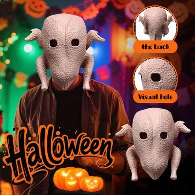 Halloween Masks For Adults Halloween Chicken Animal Latex Head Cover Exaggerated Nose & Lips Pranks Props