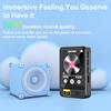1,8 Zoll Bildschirm Bluetooth 5.2 MP3-Player Drahtloser MP4-Player Eingebauter Lautsprecher Tragbarer Stereo-Musikplayer Unterstützt FM-Radio E-Book Aufnahme