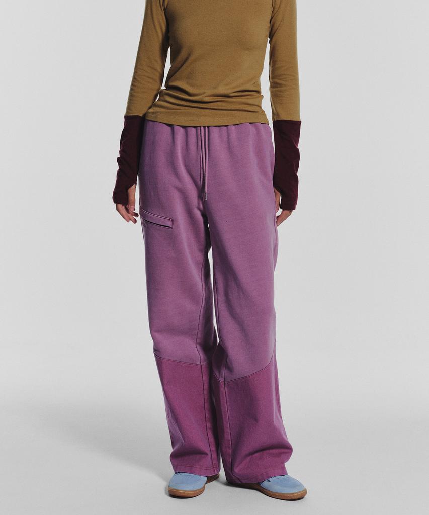 Minasu Pocket Point Cotton Track Pants_Pink