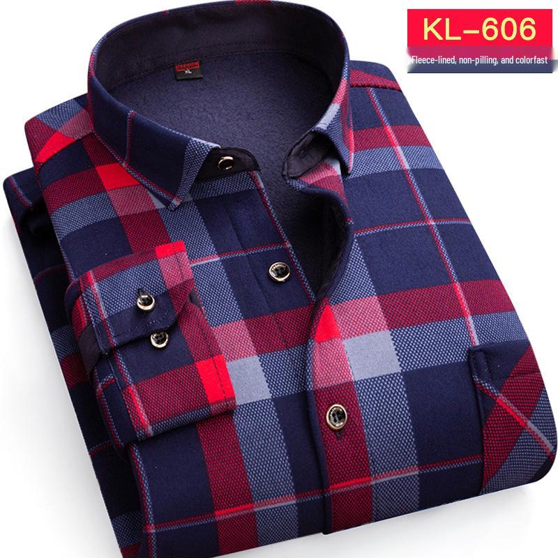 Herren Flanell Karos Langarmhemd gebürstet: Herbst/Winter-Kollektion 2025 L