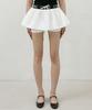 City Breeze Essential Logo Elastic Waist Nylon Pants Skirt_White