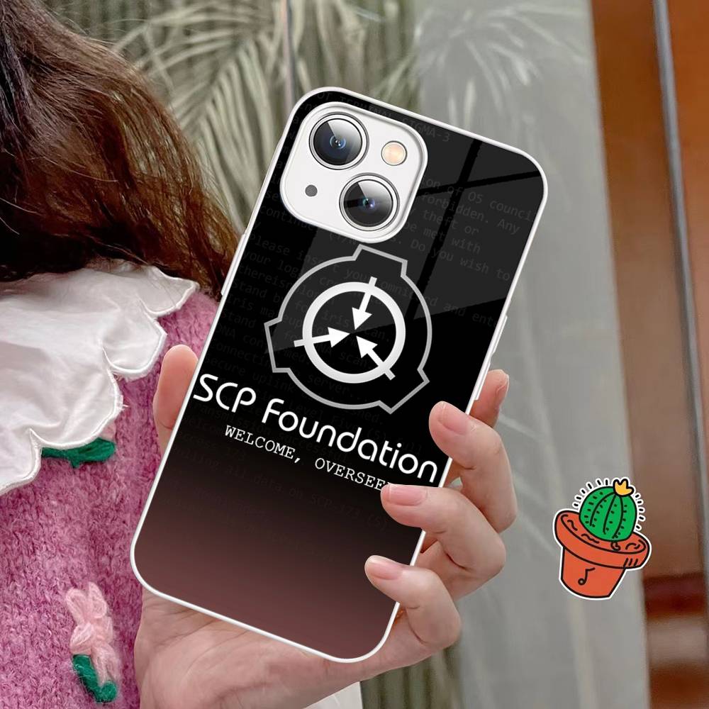SCP Foundation Game Sci Fi Tempered Glass For Iphone 14 13 12 11 Pro Mini XS MAX 14Plus X XS XR Fundas