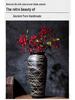 Modern Minimalist Chinese Pottery Vase for Floor Standing Dried Flower Arrangements