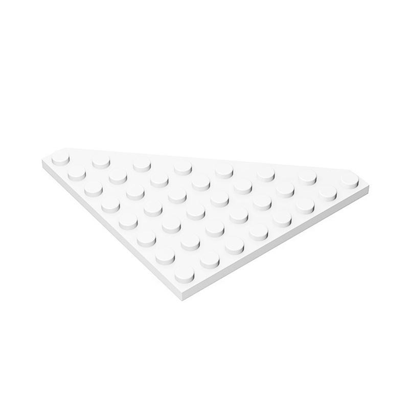 10PCS 30504 High-Tech Assemble Particle 8x8 Wedge Plate Brick Building Block Replaceable High-Tech Part Toys For Children 10PCS белый
