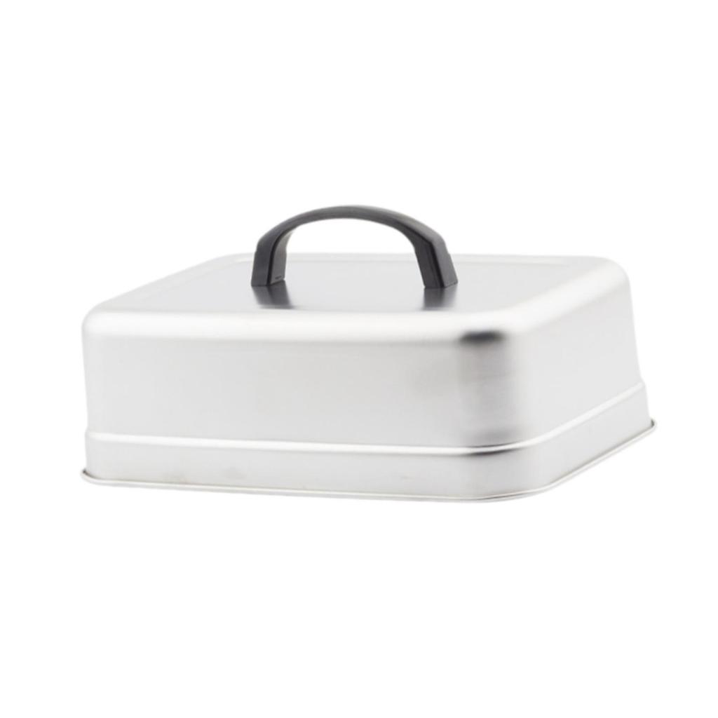 Prostokątna Pokrywa do Pieczenia ze Stali Nierdzewnej, Kopuła do Topienia Sera, Pokrywka do Gotowania na Parze, Akcesoria Grillowe do Płyty