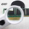 Handheld Magnifying Glass 1 Set Professional High-clarity 15X Magnifier Lens with 2 LED Light Illuminated Portable Mini Loupe Pocket Tool Reading