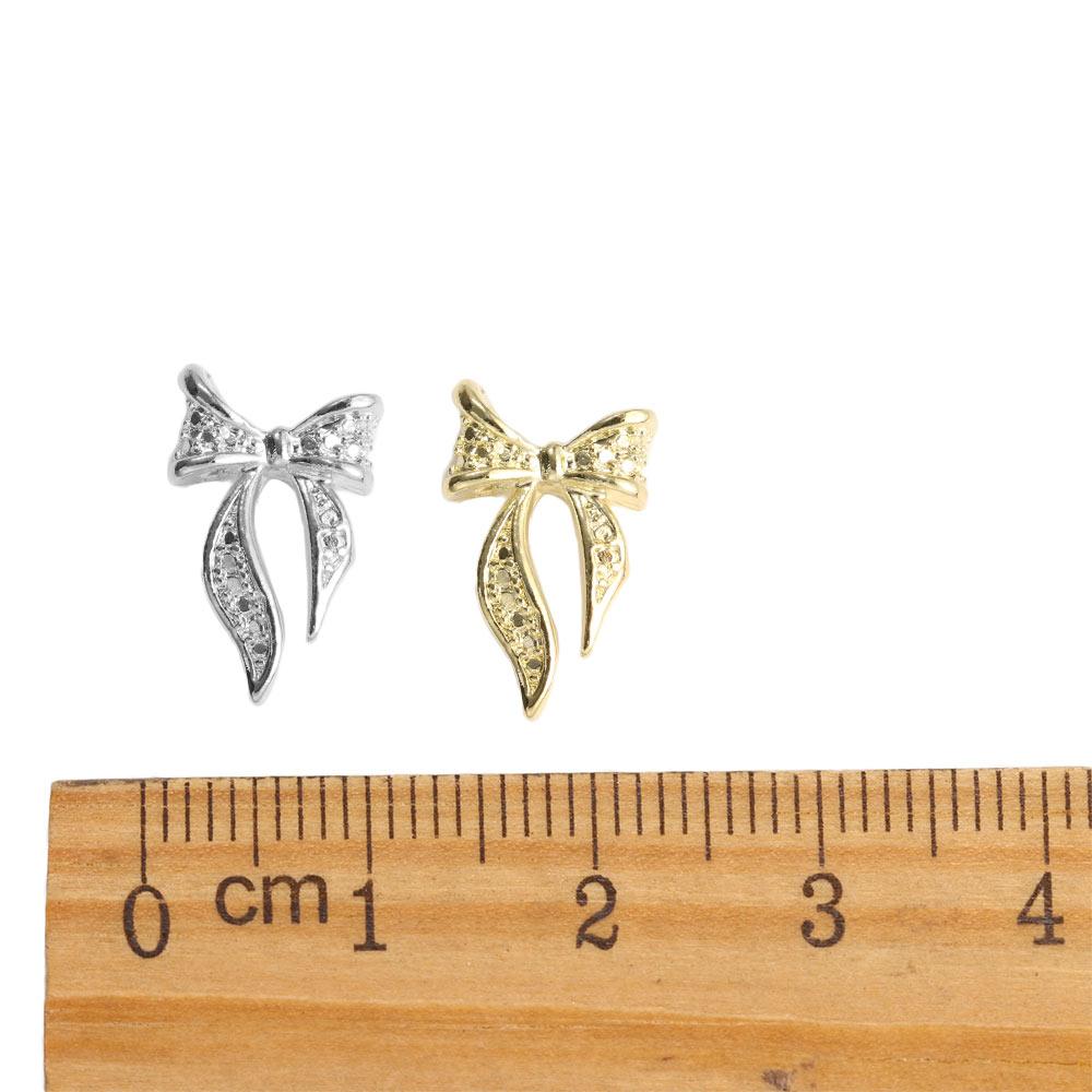Charm Drills Manicure Rhinestones Nail Art Decoration Bowknot Nail Ornaments Bow Ties Nail Jewelry