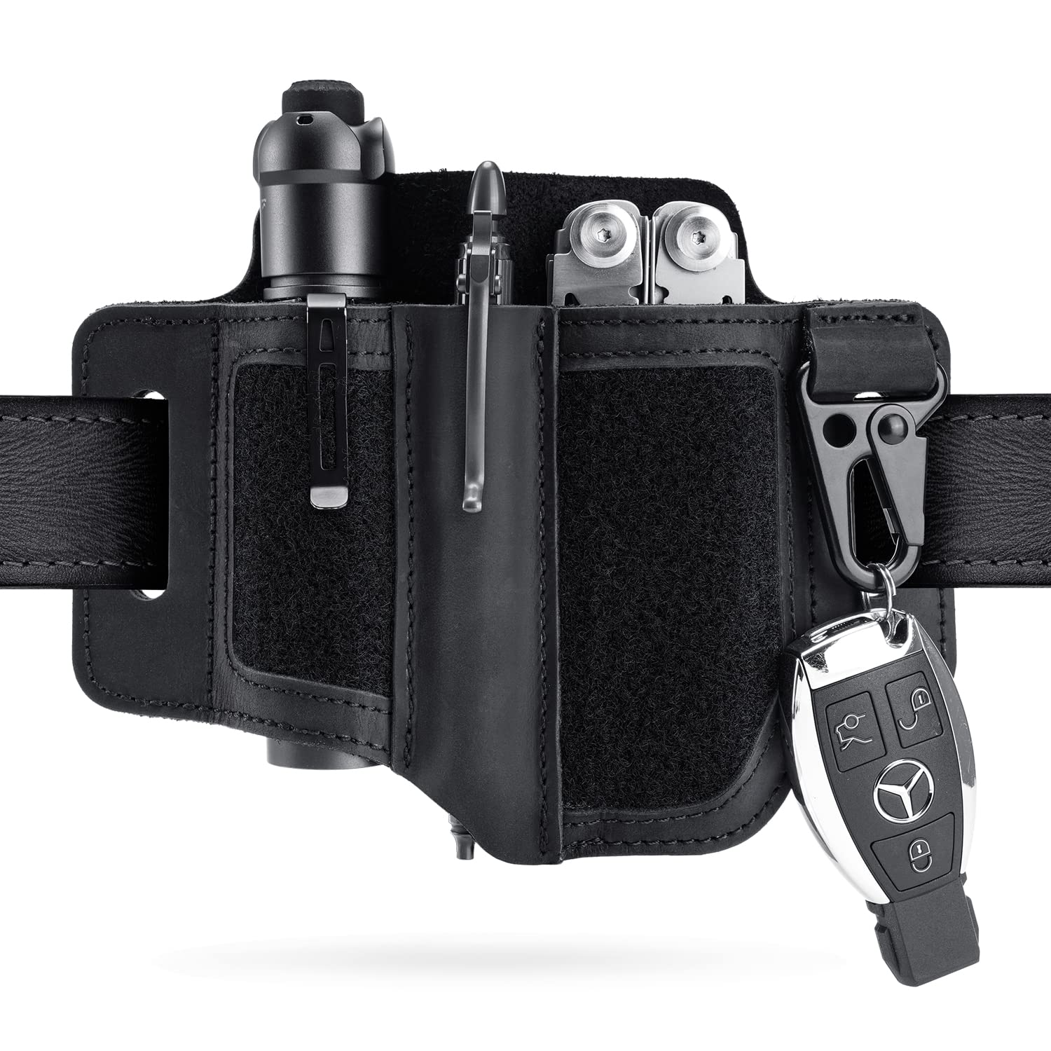 

Шкіряні піхви VIPERADE PL3 з DIY нашивкою Організатор кишень EDC для піхв Leatherman з тримачем для ручки Ліхтарик EDC Організатор на ремінь з брелоком