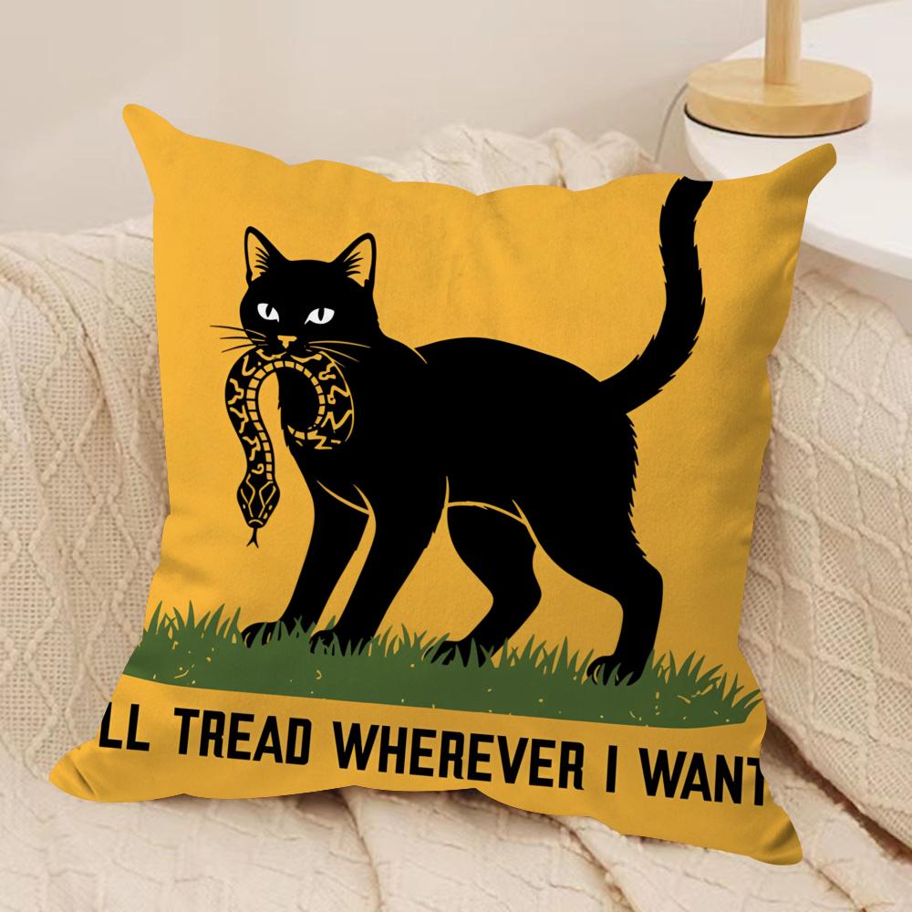 ill tread wherever Cushion Cover Soft Plush Fabric DoubleSided Printed Cushion Covers for All Seasons Modern HomeDecor Gift