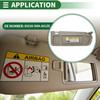 Motoforti Right Passenger Sun Visor Assembly with Mirror, Plastic, for Honda Civic 2009-2011, Beige, Part Number 83230-SNA-A01ZE