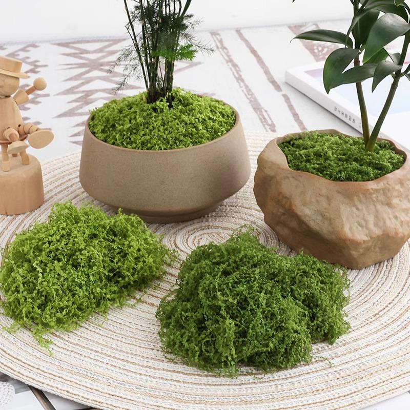 High Simulation Artificial Moss for Green Landscape Arrangement and Bonsai