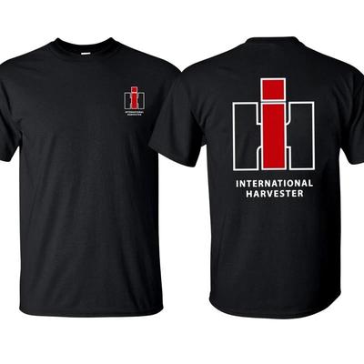 International Harvester T-Shirt Vintage Traktor Baumwolle Kurzarm Bauernhofkleidung Fo