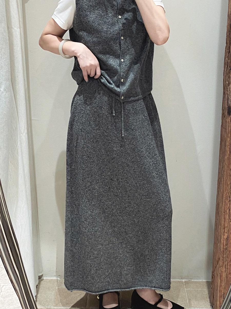 

PLUS Suyu Women s Street-Ready Knitted Half Skirt - Autumn/Winter Style One size (suitable for 90-135 jin)