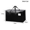 Transparent Large Capacity Woven Storage Bag,Quilted Storage Bag,Closet Type Waterproof Double Zipper Portable Clothing Storage