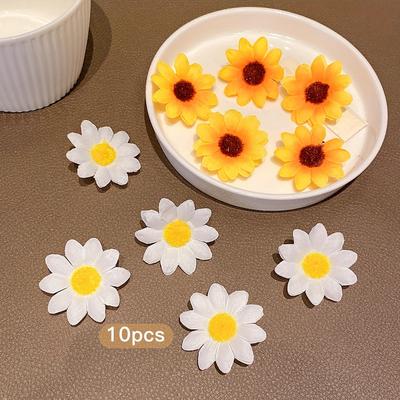 10-piece Set of Hair Clips, Cute Flower Side Bangs Clips, Sunflower Side Clips, Hair Clips, Hair Accessories and Headwear