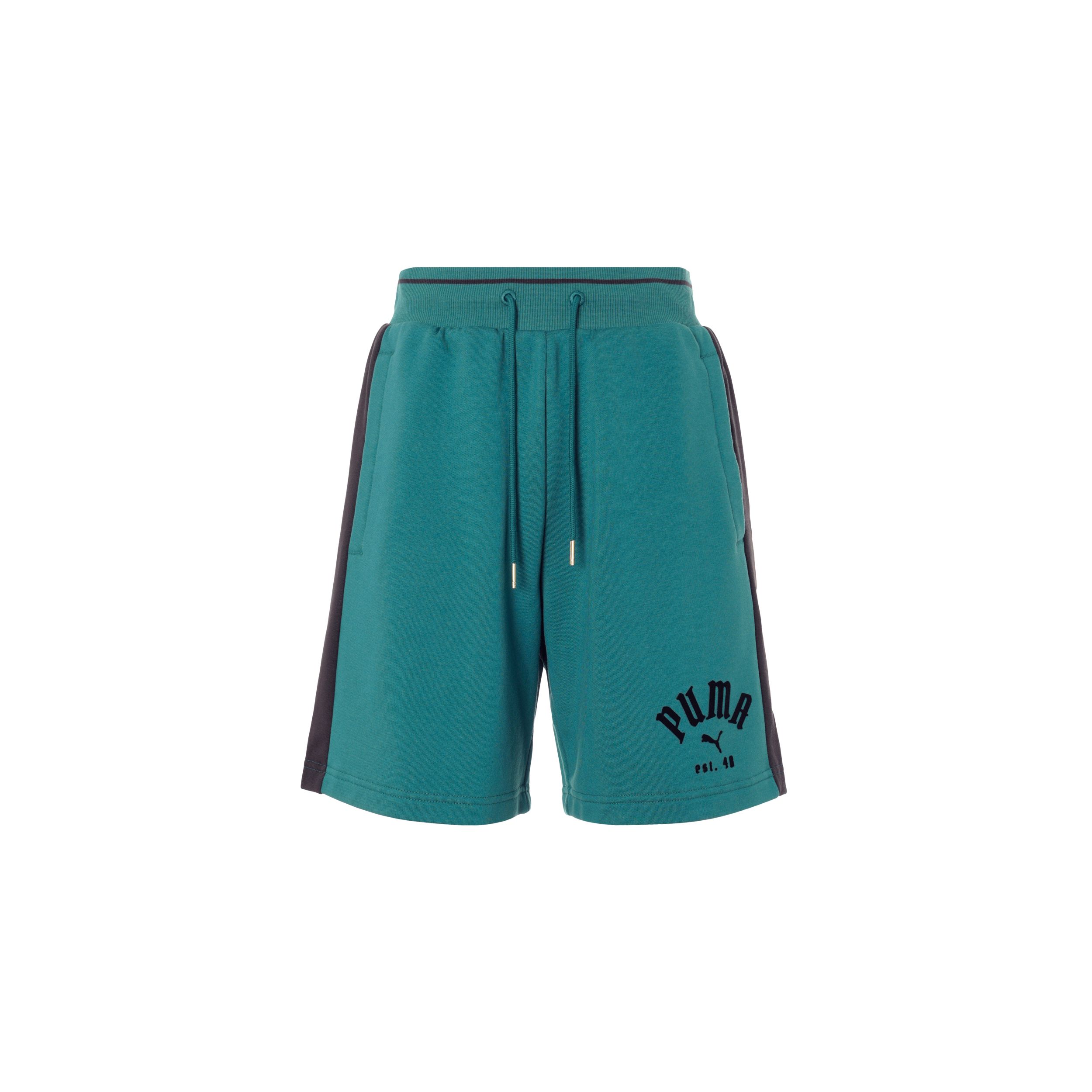 

PUMA Men s T7 PLAY.PARIS Fleece Shorts Teal 629086-22 S