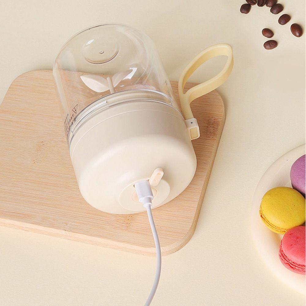 Portable Handle Electric Stirring Mug 400ml Capacity Rotating Blender Cup Household Use