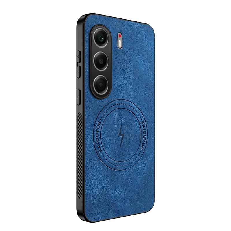 Für Tecno Camon 40 Luxusleder Magnetische Handyhülle Für Tecno Camon 40 Pro Kabelloses Laden Stoßfest Silikon Bumper Abdeckung