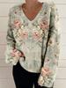 2024 Women's 3D Print V-neck Knit Cardigan: Early Spring/Autumn Sweater
