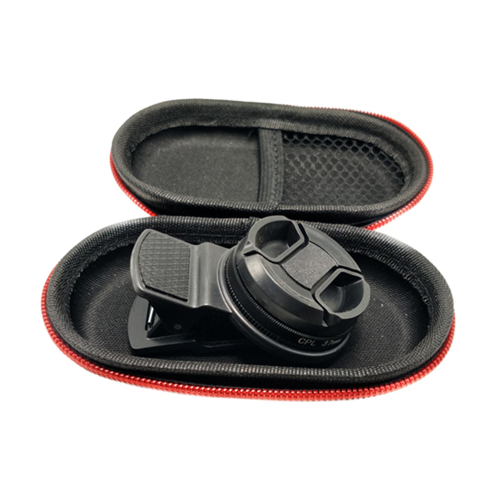 

37 мм CPL Фильтр Круговой Камера Черные Аксессуары Универсальный С Клипсой Портативный Профессиональный Поляризатор для Телефона Широкоугольный Объектив 37mm чёрный