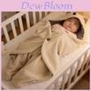Saco de Dormir Swaddle para Bebê com Material de Lã de Cordeiro Pelúcia para Conforto de Recém-Nascido no Outono e Inverno