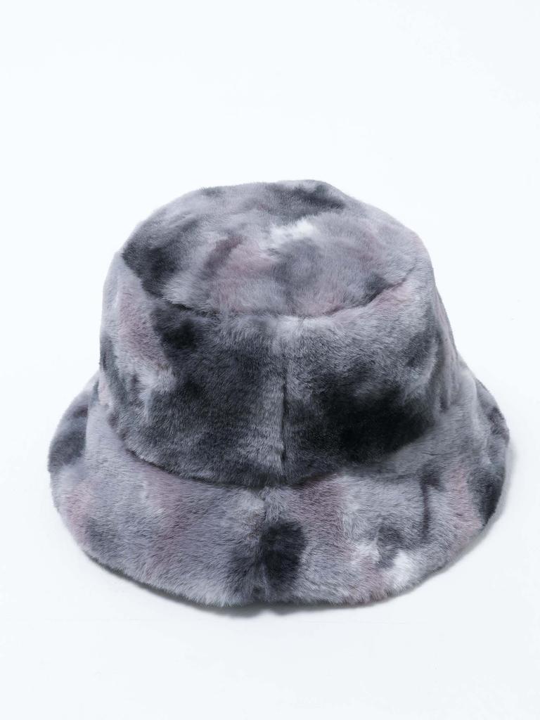 DILETTANTISME Jamiroquai Blue Pansy Fur Bucket Hat