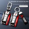 Car ABS Racing Style Key Shell Key Bag Cover Key Rings For Mitsubishi Outlander Eclipse Pajero Lancer EVO Delica Mirage RALLIART