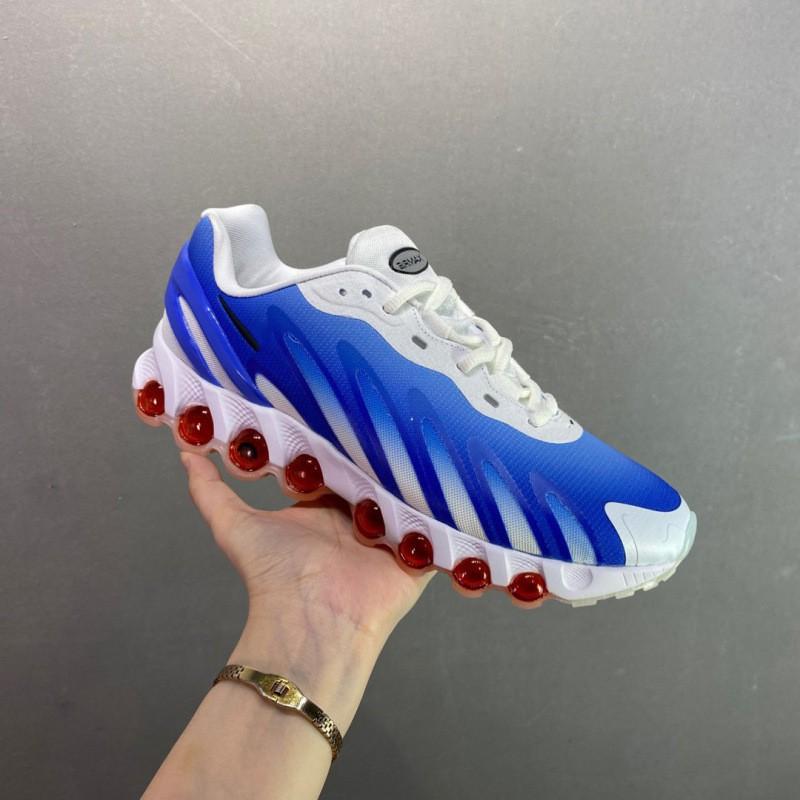Men Women Running Shoes Lightweight Breathable Flyknit Upper Full Length Air Cushion Comfort Walking Sneakers