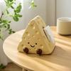 Cheese Tissue Box Holder Whimsical Ceramic Sculptural for Coffee Table, Living Room,