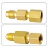 R134A Quick Coupler Connector Adapter Fittings High Low Manifold Connector Brass Adapters Air Conditioning Refrigerants
