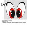 Weatherproof Car Decals Stickers Red Eye Shape Waterproof Scratch-Resistant Multi-surface Self-Adhesive for Cars Electric Luggage Scratch-resistant