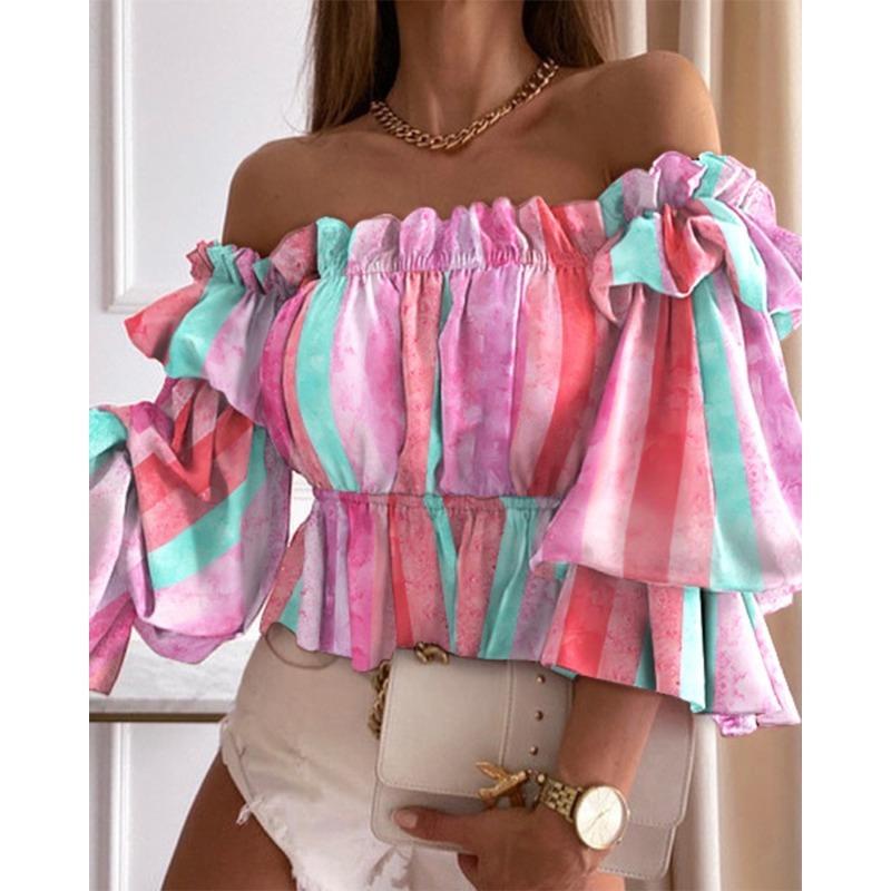 GMXIA Bluse e Camicie Casual da Donna a Maniche Corte