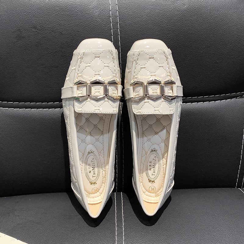 Fashion New Women Flat Shoes 2025 Casual Fashion Slip-on Ballerina Woman Flats Patent Leather Loafers Ladies Spring Autumn Lady Footwear