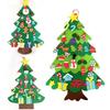 DIY Felt Christmas Tree Child Educational Toy Wall Hanging Artificial Xmas Tree with Santa Claus Snowflakes Kid New Year Gift