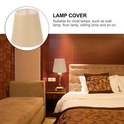 Linen Lamp Shade Fabric Table Lamp Cover Small Replacement For Bedroom Living Room Modern Home Decor Light Fixture