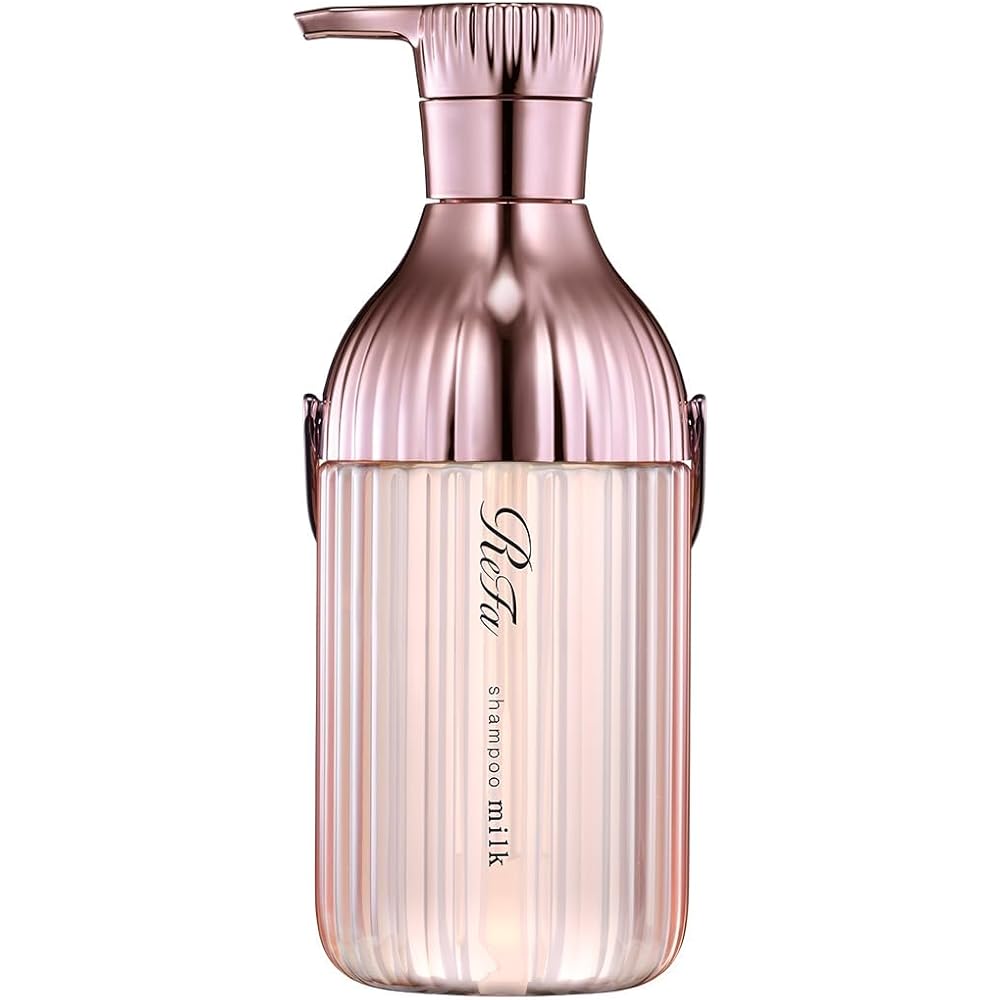 ReFa Milk Protein Shampoo 500ml for Wavy Hair Pink
