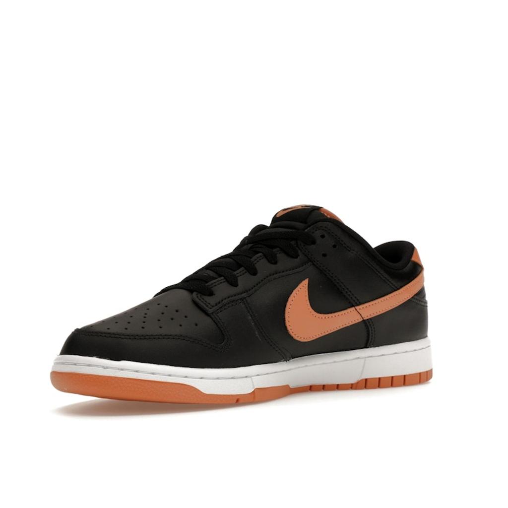 Nike Mens Dunk Low Black Amber Brown Men Sneakers White DV0831-004