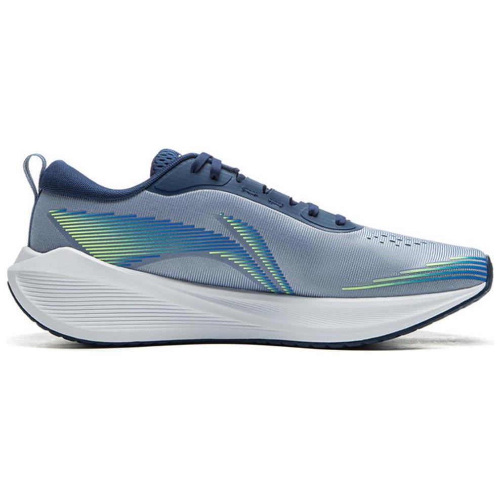 Li Ning Tread Wind Comfortable Versatile Fabric Non-Slip Wear-Resistant Low-Top Casual Running Shoes Men sneaker Gray Blue AGLU321-3